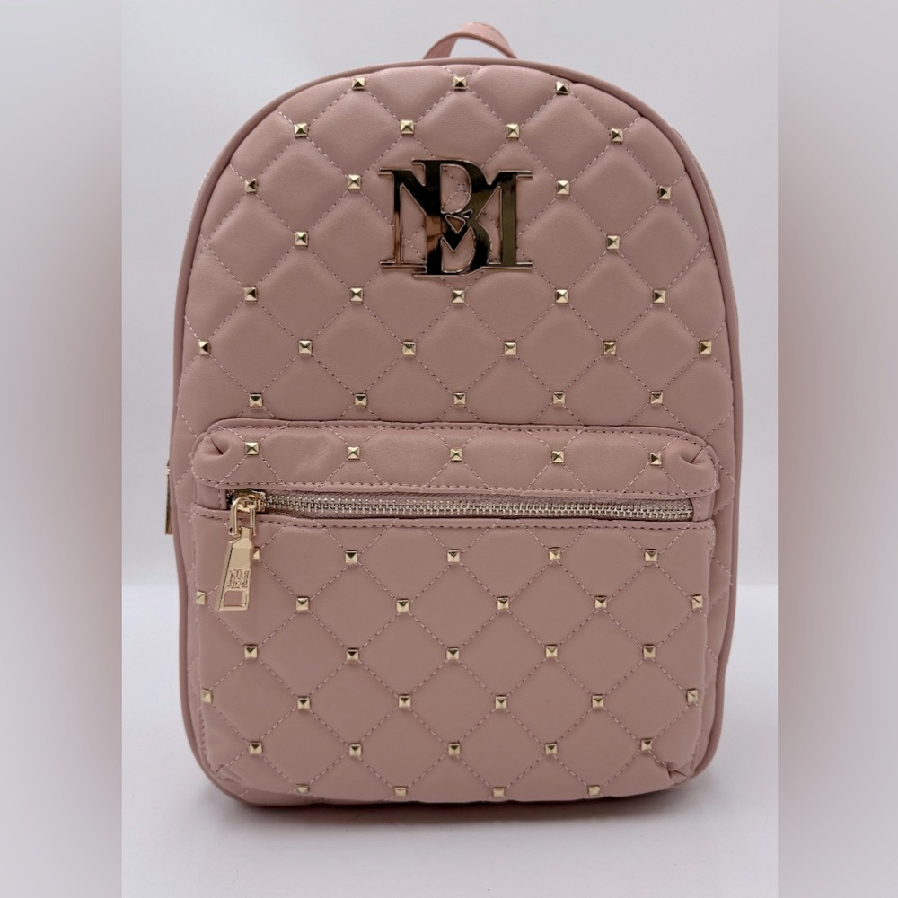 Badgley Mischka Studded Backpack in Rare Blush Color - NWT